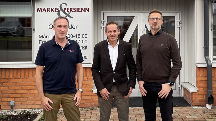 Från vänster: Magnus Leek, Markis & Persienn Fabriken, Ulf Rostedt, Herenco, Lars Roström, Markis & Persienn Fabriken.
