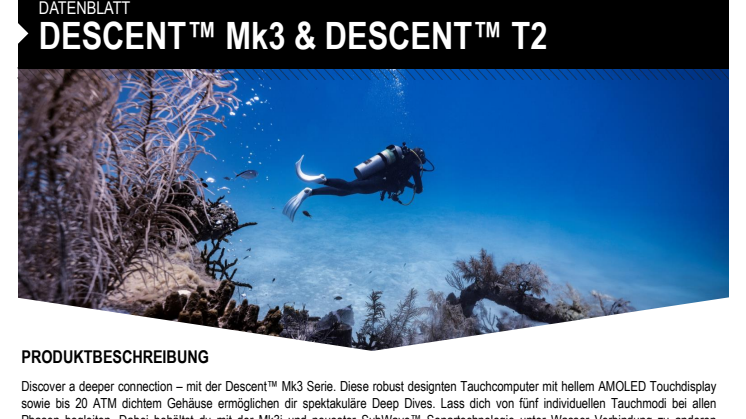 Datenblatt_Garmin_CH_Descent Mk3 Serie_Descent T2 Transceiver