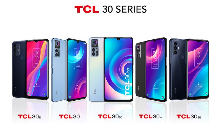TCL lancerer fem smartphones i TCL 30-serien på Mobile World Congress