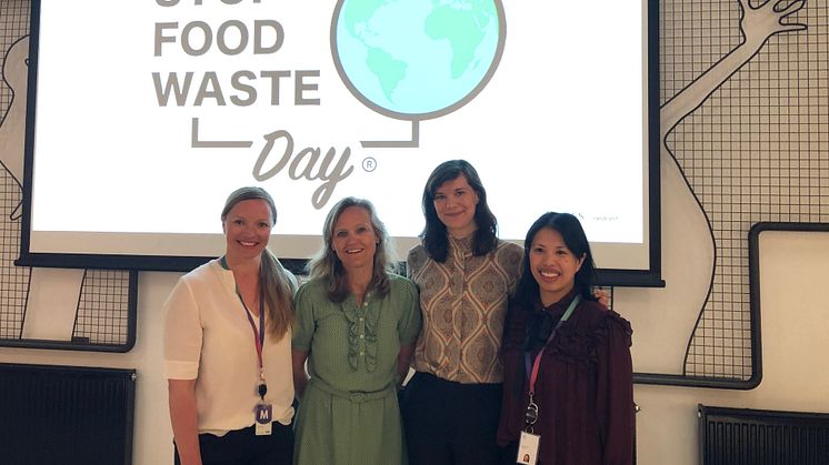 F. v: Julie Aasheim, Mette Nygård Havre, Kristine Ullaland og og Maria Williams inspirerte på Stop Food Waste Day-frokostmøte på Media City Bergen