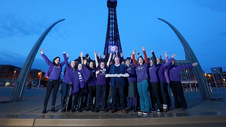 ​Les Dennis and Blackpool Tower help to Make May Purple for stroke