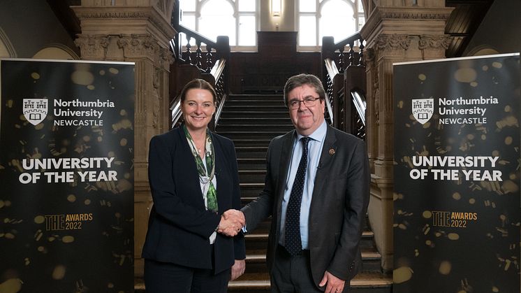 Northumbria's Vice-Chancellor Professor Andy Long meets the Rt Hon Gillian Keegan.