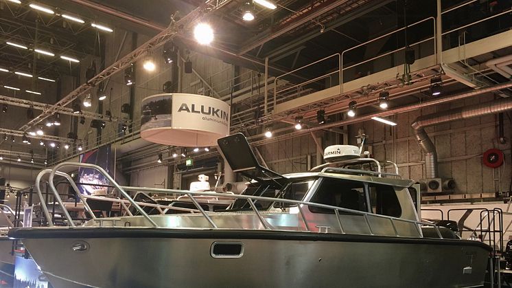 ALUKIN SCR 850 drog många besökare till montern på årets båtmässa. 