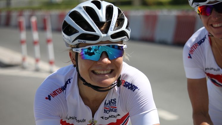 Emilie Moberg under sykkel-VM 2016