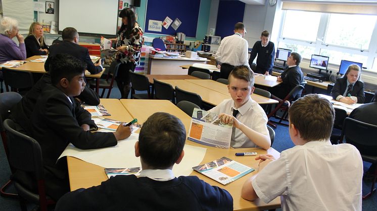 S3 Students at Springburn Academy get to grips with the Money Wise Programme