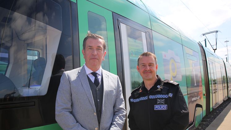 NET operations manager Julian Smedley (left) and Sergeant Mark Westlake (right) 