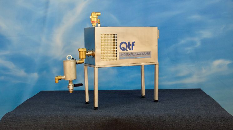 QTF underhållsavgasare används efter snabbavgasning genomförts till < 0,5 mg syre/liter systemvätska