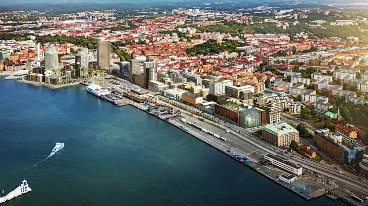 Detaljplanen för Masthuggskajen antagen av kommunfullmäktige i Göteborg