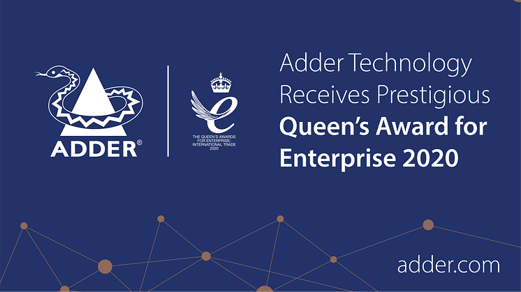 Adder Technology Receives Third Queen’s Award for Enterprise
