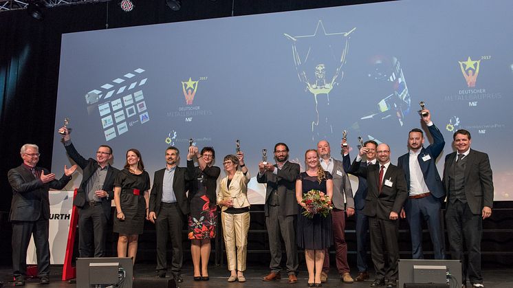 Deutscher Metallbaupreis und Feinwerkmechanikpreis - die Gewinner 2017. Foto: Köster Fotografie