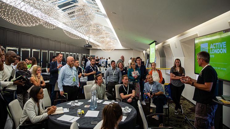 Delegates listen and share experiences at our annual Active London conference (Photo: Sept 2019)