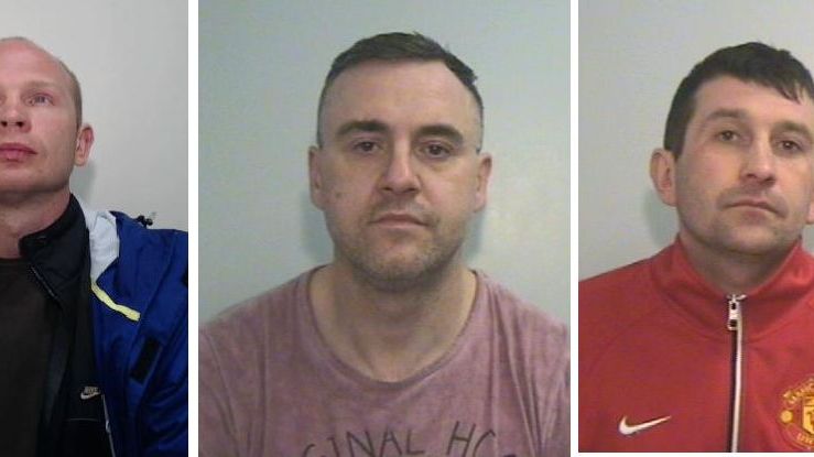 Three men jailed in £17m tobacco fraud L-R Jankowski, Zdumiak, Pawelec