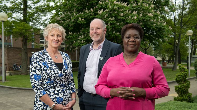 (L-R) Samantha Shann, President of the World Federation of Occupational Therapists, Steve Ford, CEO of the Royal College of Occupational Therapists & Odeth Richardson, Chair of the British Council of Occupational Therapists