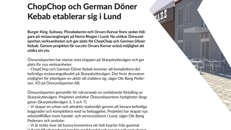 ChopChop och German Döner Kebab etablerar sig i Lund