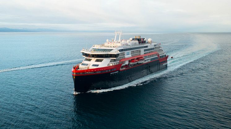 MS Fridtjof Nansen, the world's newest battery-hybrid powered ship.