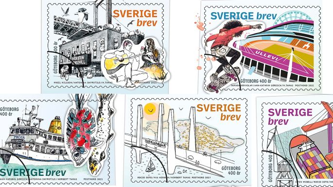 Styrsöbolagets fartyg Fröja pryder nya Sverigefrimärken