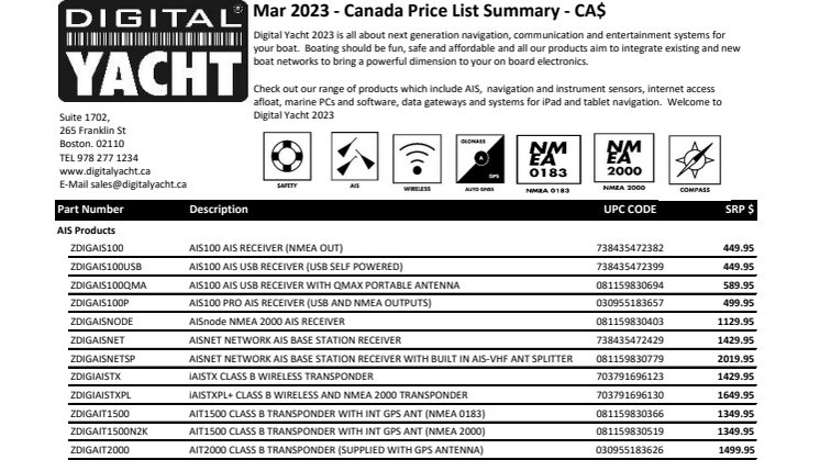 DIGITAL YACHT MAR 2023 CAD PRICELIST.pdf