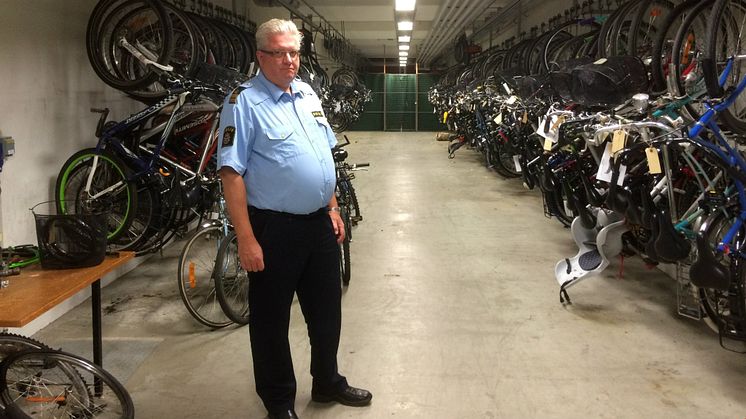 Polisens hittegods av cyklar