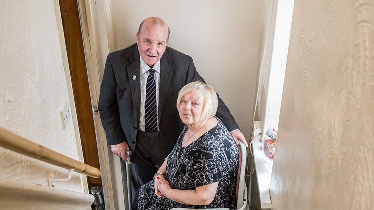 My husband no longer has to carry me up the stairs following stairlift donation