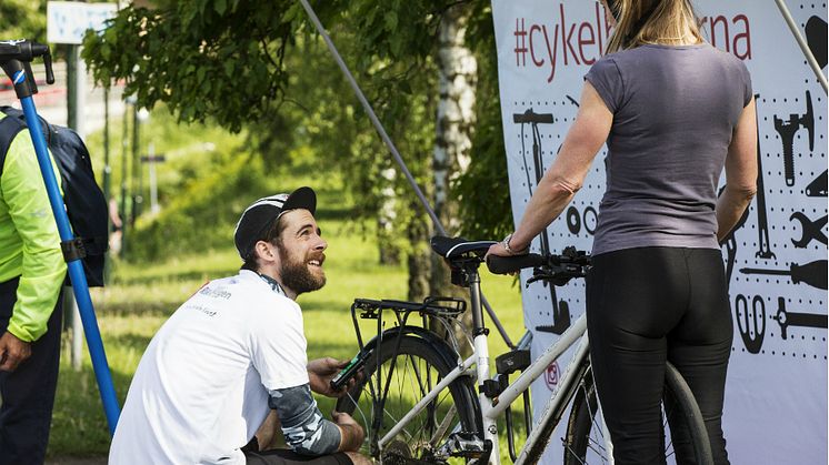 Riksbyggens Cykelpopup med gratis cykelservice kommer till Växjö
