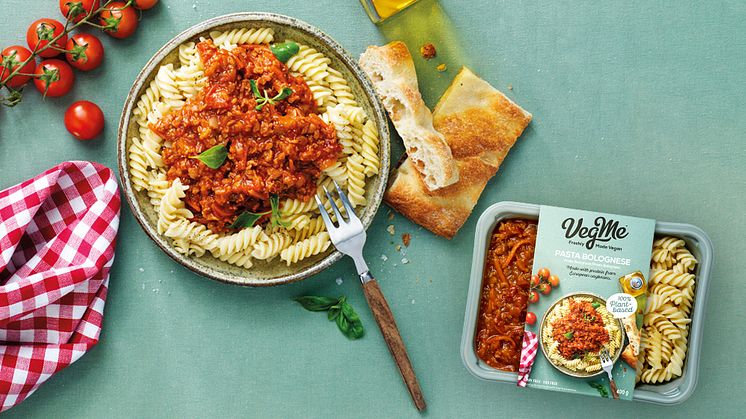 VegMe lanserar Pasta Bolognese och Chxcken Curry