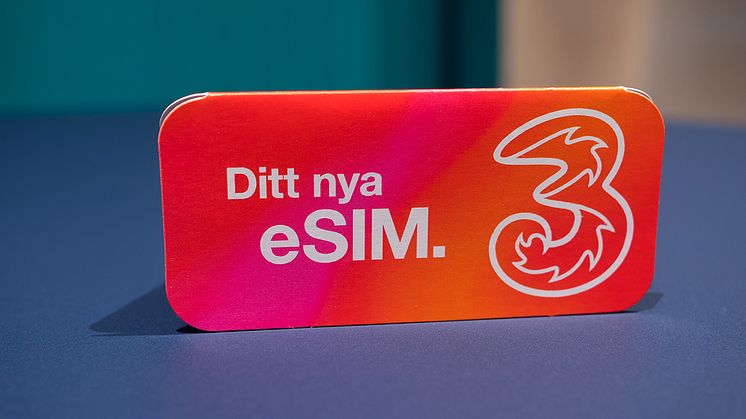 Tre först i Sverige med eSIM i mobilen 