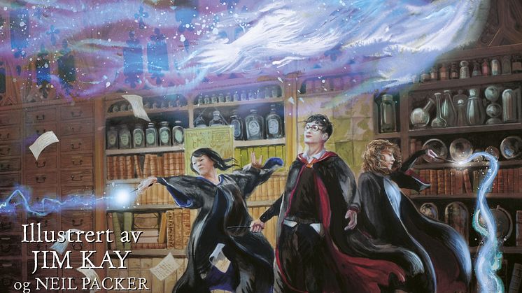 Denne uken lanseres femte bok i den illustrerte klassikerserien om Harry Potter. Prisbelønte Jim Kay, i samarbeid med Neil Packer, løfter Harry Potter-universet i denne fortryllende festen av en bok