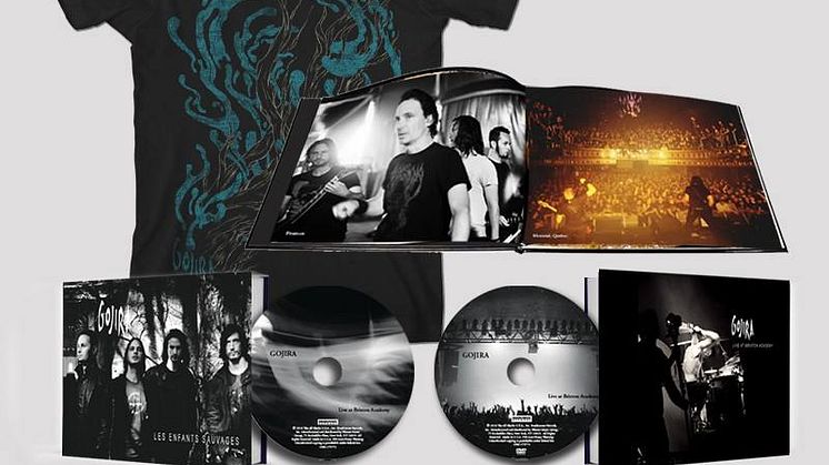 Gojira slipper live CD/DVD og fotobok