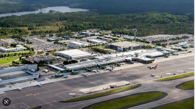 Göteborg Landvetter Airport installera ny belysning för P-hus Nord och har gett förtroendet till Emil Lundgren