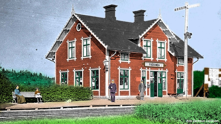Frösunda station kolorerad
