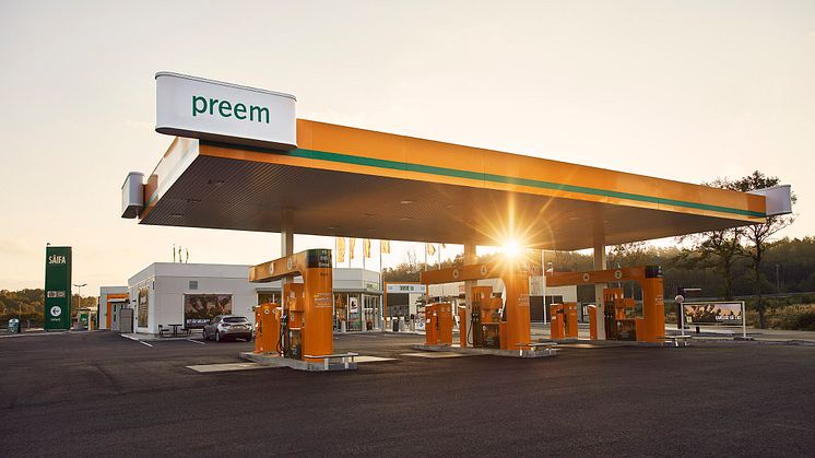 Securitas tecknar avtal med Preem som avser parkeringsservice på samtliga stationer i Sverige. Foto: Preem.
