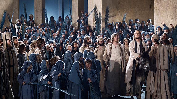 Oberammergau: Jesus ankommer Jerusalem
