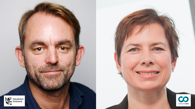 Andreas Thon of Kristiania University College and Hope Mears Østgaard of CatalystOne launch new course HR-Tech and HCM