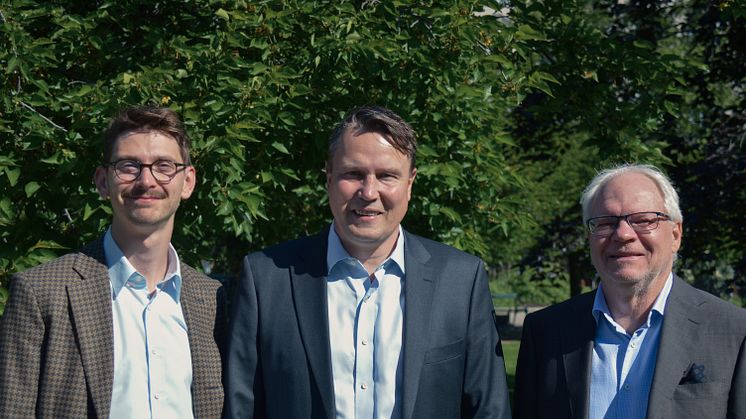 Från vänster: Bence Földi, Peter Magnusson samt Christer Sterndahlen, Cicero Fonder. Foto: Cicero Fonder AB