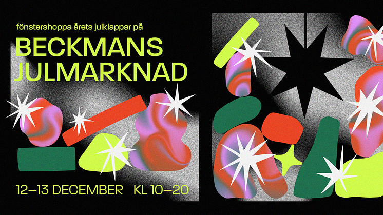 Beckmans julmarknad 2020 > fönstershopping & utlämning 12-13 december