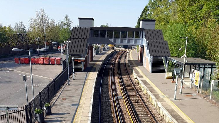 CGI image of East Grinstead station where a new footbridge with lifts is being built - credit Network Rail. See below for a further picture of Crowborough