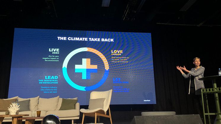 Interface presenterade Climate Take Back på Formex 