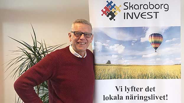 Carl Henrik Ohlsson, vd för Skaraborg Invest AB, är glad över att Skaraborg Invest bidragit till 154 innovativa arbetstillfällen i Skaraborg.