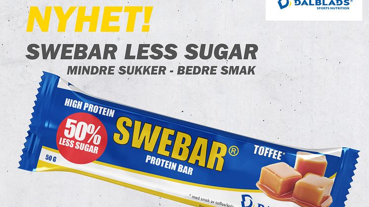 NYHET! SWEBAR less sugar