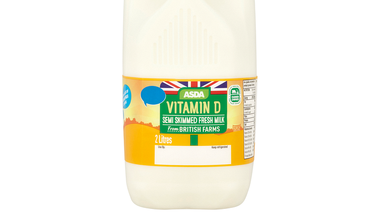 Vitamin D enriched fresh milk launched in Asda