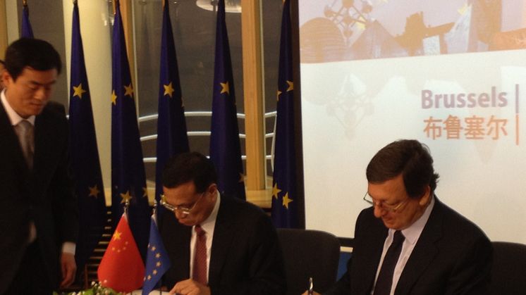 Malmö på plats när EU och Kina skrev under avtal om hållbar utveckling 