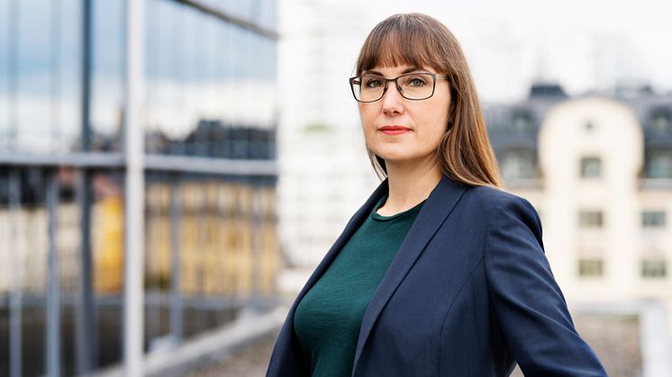 Johanna Ode, bostadspolitisk expert och verksamhetsutvecklare på Riksbyggen. Foto: Evelina Carborn