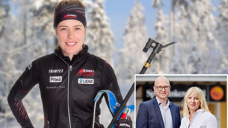 Elvira Öberg, ambassadör för Sparbanken Nord, är en av Piteås idrottshjältar som avrundar säsongen med SM på hemmaplan. "Det betyder mycket för hela regionen med SM-veckan i Piteå", säger Gunnar Eikeland och Erika Mattsson Sparbanken Nord.