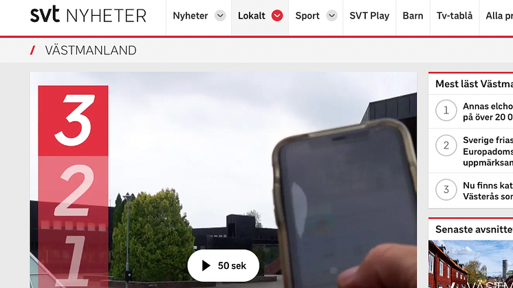 SVT Nyheter - Cosafe används som säkerhetssystem i Köping