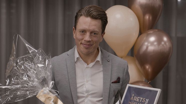 Joakim Andersson, Vasastan Stockholm, är Årets Mäklare 2020