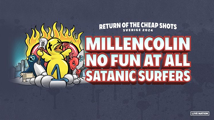 Turnén Return och the Cheap shots med Millencolin, No Fun at All, Satanic Surfers spelar på Helsingborg Arena 13 april