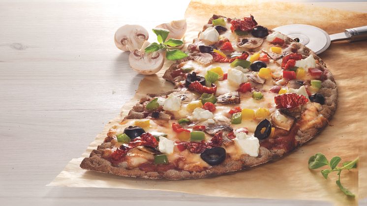 Leksands knäckepizza - vegetarisk