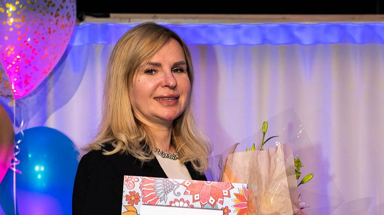 Anna Nord blev utsedd till årets centrumaktör på Huddinge kommuns näringslivsgala. Foto: Emil Andersson