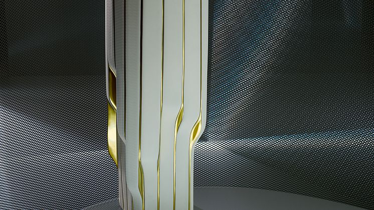 Strip vase designed by Zaha Hadid Design. 
