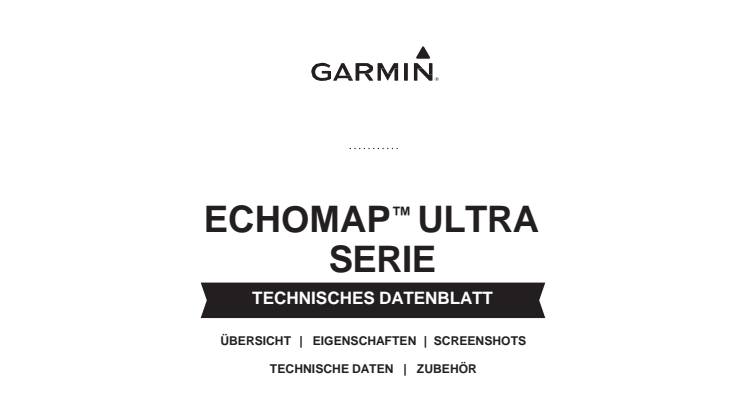 Datenblatt ECHOMAP Ultra